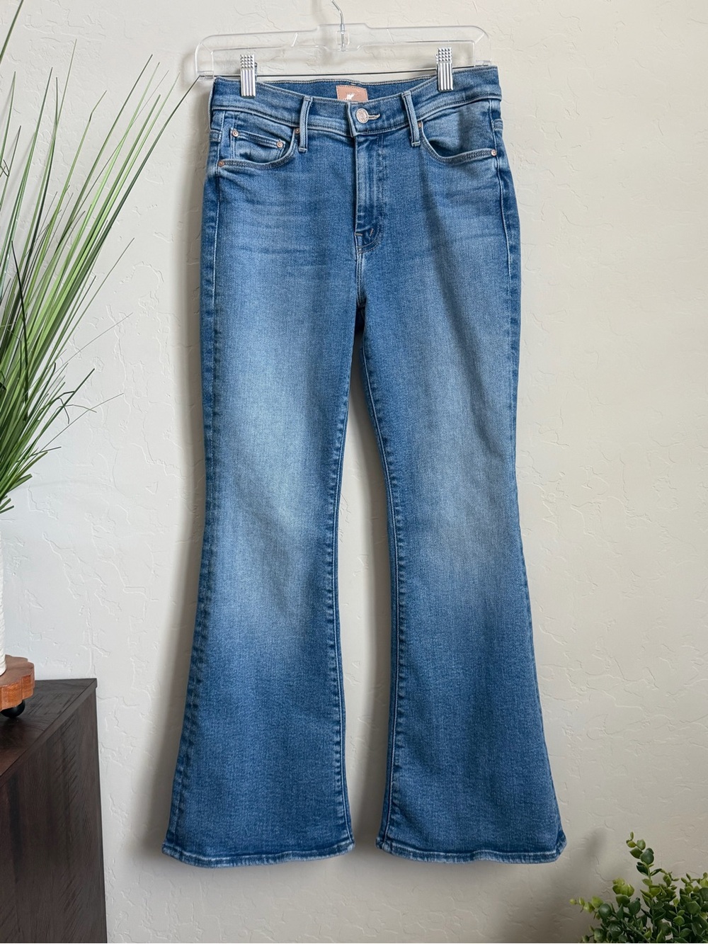 MOTHER Women's Medium Blue Flare Jeans